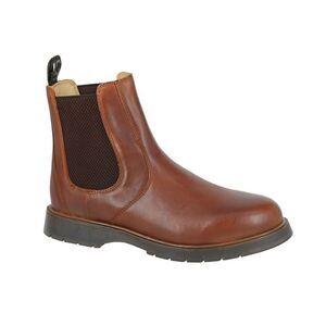 Grafters Mens Leather Chelsea Boots / Tan